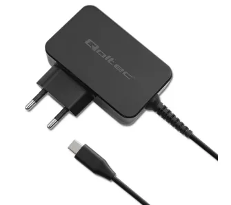 Ładowarka sieciowa Qoltec 52384 GaN Power Pro USB-C 30W Czarny