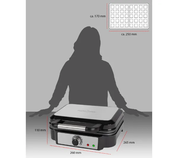ProfiCook PC-WA 1240 1000W Regulacja temperatury