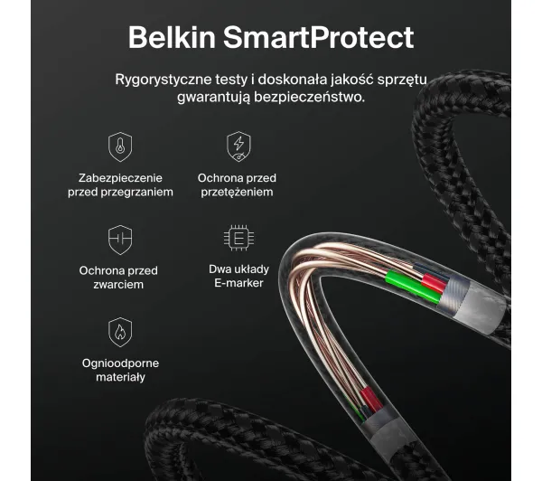 Belkin BoostCharge Pro USB-C do USB-C 240W 3m Czarny