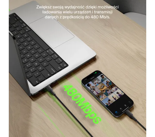 Belkin BoostCharge Pro USB-C do USB-C 240W 3m Czarny