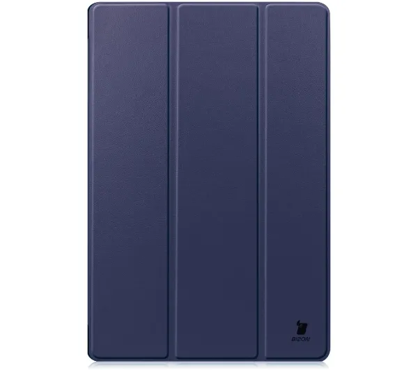 Bizon Case Tab Croc z klapką do Samsung Galaxy Tab S8 Plus / S7 Plus Granatowy