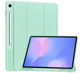 Etui na tablet Bizon Case Tab Lizard z klapką Samsung Galaxy Tab S10 FE Plus Miętowy
