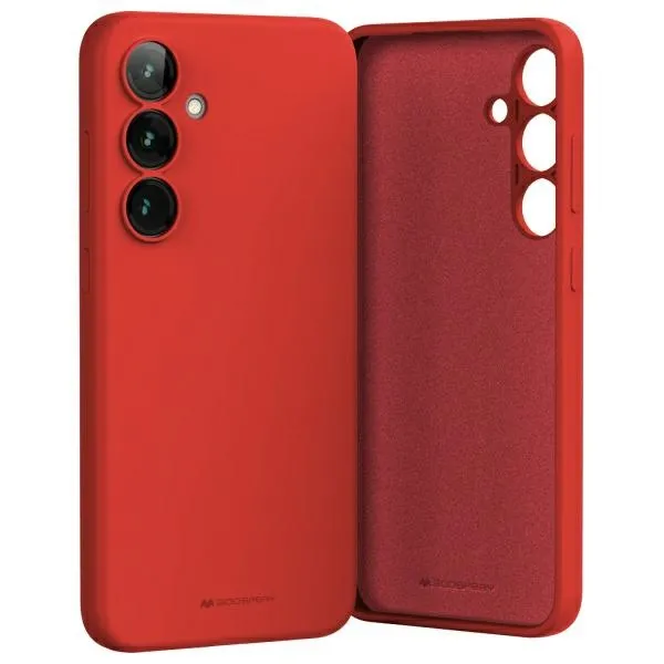 Etui Mercury Silicone Samsung A16 A166 Czerwony