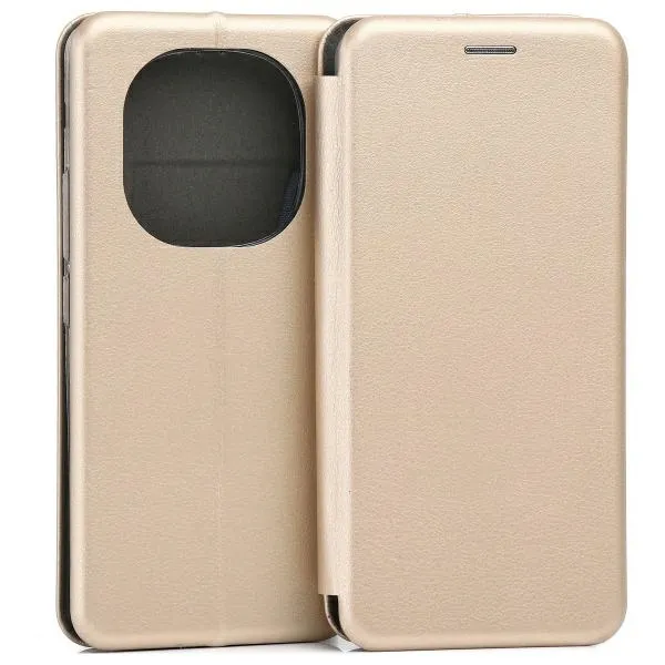 Etui Beline Book Magnetic do Redmi Note 14 Pro 5G Złoty