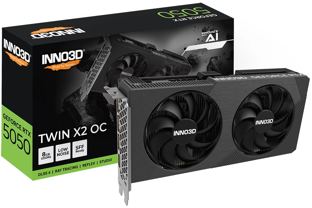Karta graficzna Inno3D GeForce RTX 5050 Twin X2 OC 8GB GDDR6 128bit DLSS 4
