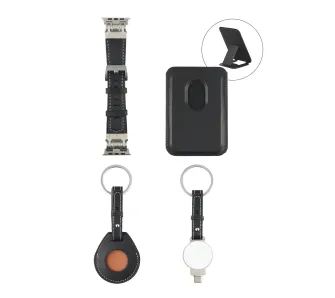 Zestaw akcesoriów 4smarts 4w1 do Apple Watch Czarny