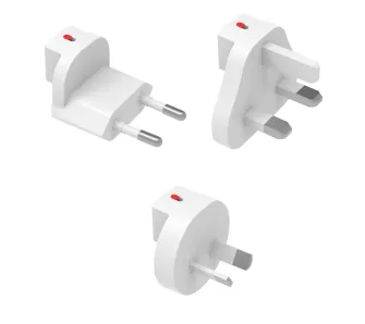 Adapter podróżny 4smarts 541392 World GaN Flex UK, EU, AU Biały