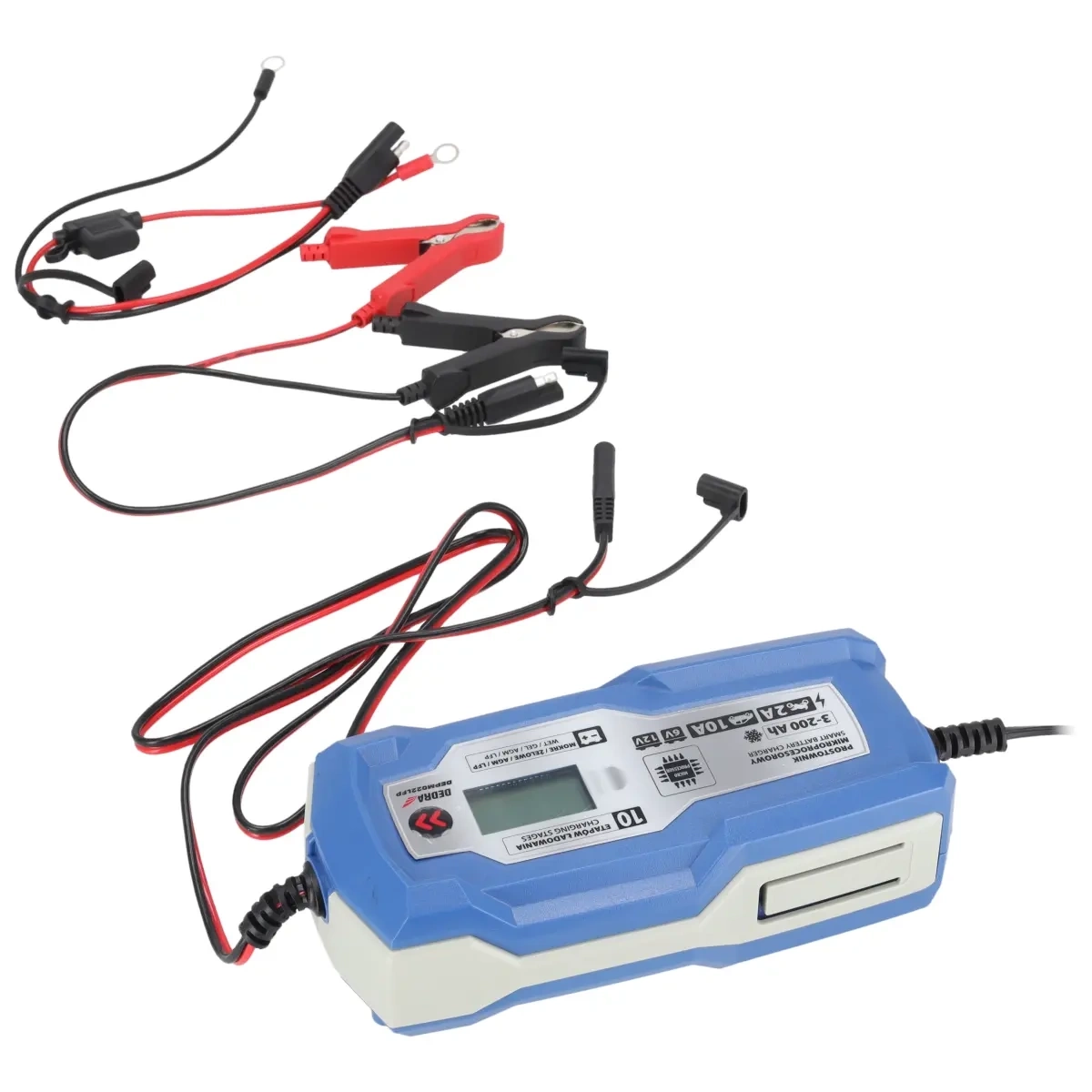 Prostownik Dedra DEPM022LFP 6/12V 3-200Ah