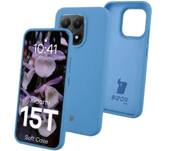 Etui Bizon Soft Case do Xiaomi 15T Niebieski