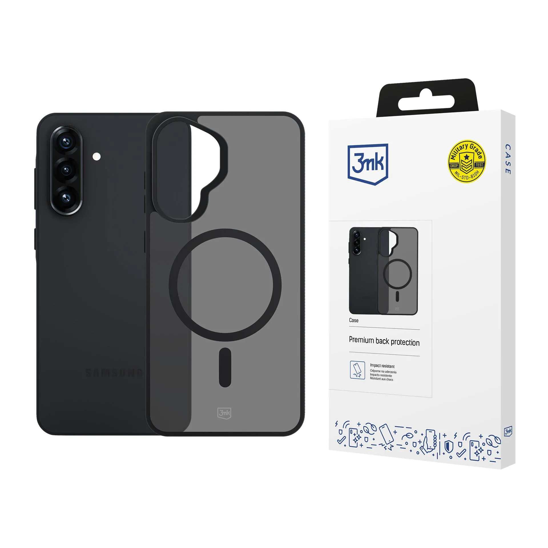 Etui 3mk Smoke MagCase do Galaxy A37 Czarny