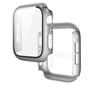 Etui Bizon Case Watch Adamo do Apple Watch SE 3 / SE 2 / SE / 6 / 5 / 4 40mm Matowy srebrny