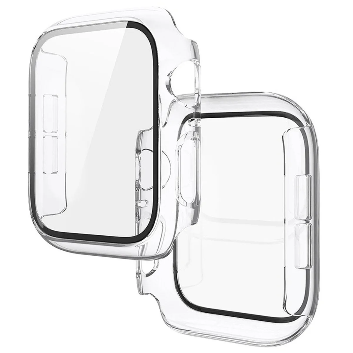 Etui Bizon Case Watch Adamo do Apple Watch SE 3 / SE 2 / SE / 6 / 5 / 4 44mm Przeźroczysty
