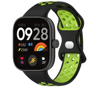 Pasek Bizon Strap Watch Octo do Xiaomi Smart Band 8 Pro / 9 Pro / Redmi Watch 4 / 5 Czarno-zielony