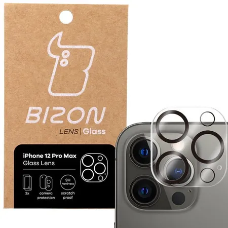 Szkło ochronne Bizon na aparat Silk Lens do iPhone 12 Pro Max