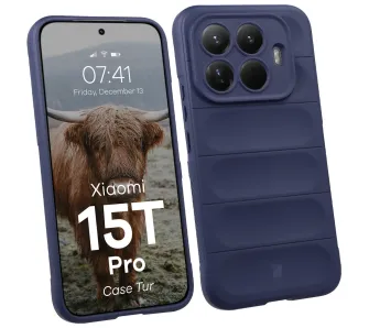 Etui Bizon Tur do Xiaomi 15T Pro Granatowy