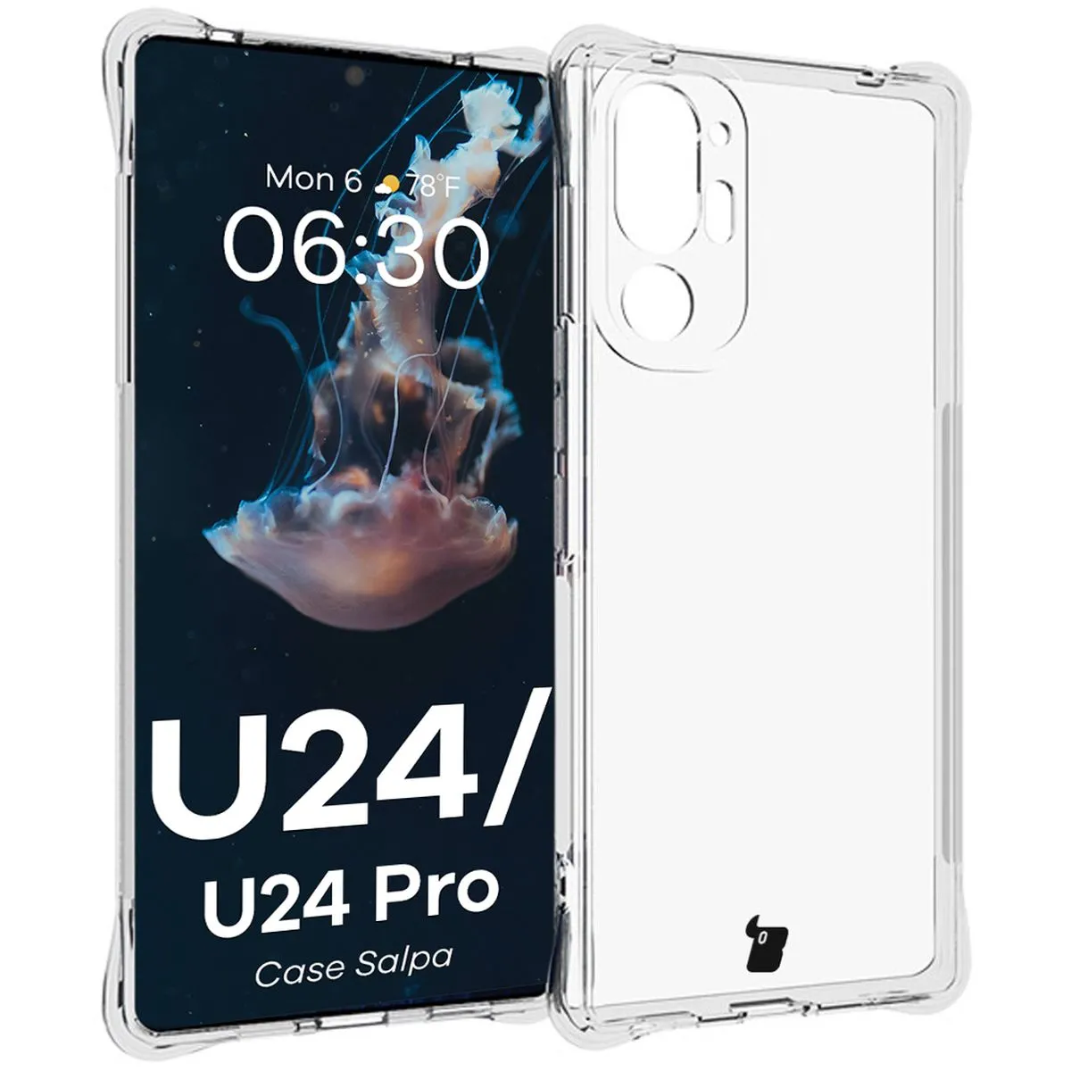 Etui Bizon Salpa do HTC U24 Pro Przezroczysty