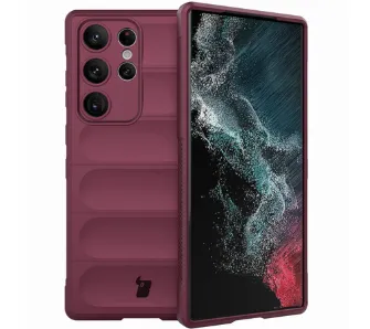 Etui Bizon Tur do Samsung Galaxy S23 Ultra Burgundowy