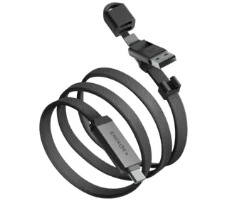 Energea Sheath Travel 2w1 USB-C do USB-C/USB-A 60W 1,2m Szary