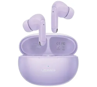 Słuchawki bezprzewodowe USAMS X-DON Dual TWS Dokanałowe Bluetooth 5.3 ENC Fioletowy