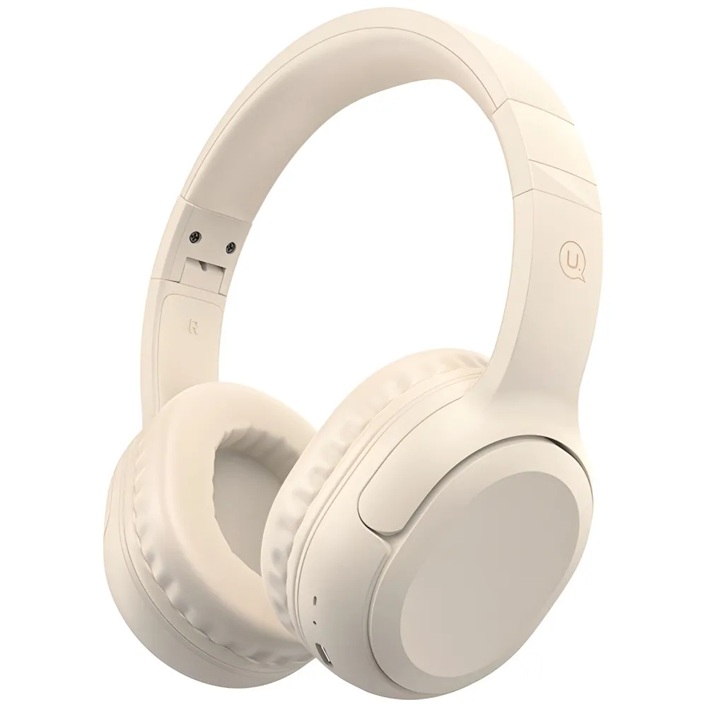 Słuchawki bezprzewodowe USAMS YG23 Yun Series Nauszne Bluetooth 5.3 Beżowy