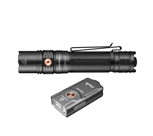 Fenix PD36R Pro i E03R V2.0 Szary