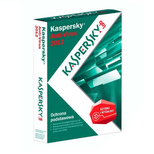 Kaspersky AntiVirus 2012 PL 2stan/12m-cy