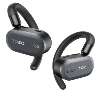 Słuchawki bezprzewodowe Tozo OpenBuds Douszne Bluetooth 5.3 Czarny