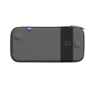 Etui Turtle Beach PlayTrek Slim Travel Case Charcoal Black do Nintendo Switch 2 Szaro-czarny