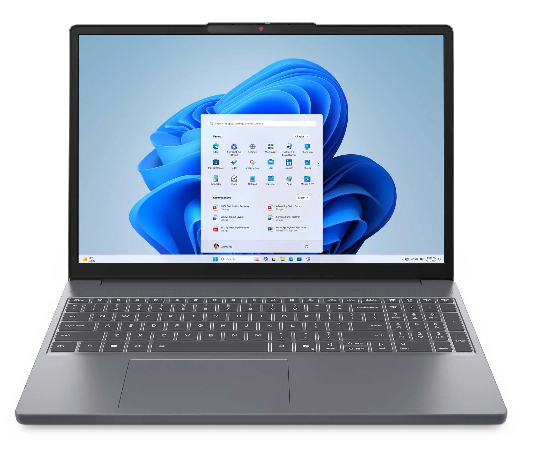 Laptop Lenovo IdeaPad Slim 3 15ARP10 15,3" R5 7533HS 16GB RAM 512GB Dysk SSD Szary Funkcje AI