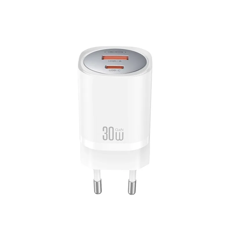 Ładowarka sieciowa XO CE21 USB-A USB-C 30W Biały