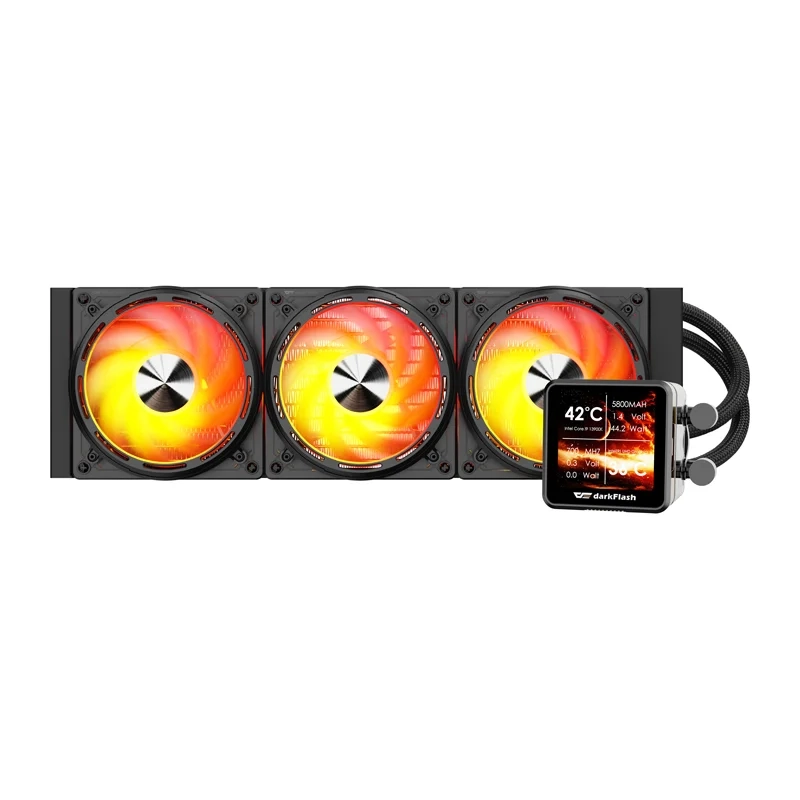 Chłodzenie Darkflash DE360 ARGB LCD Czarny
