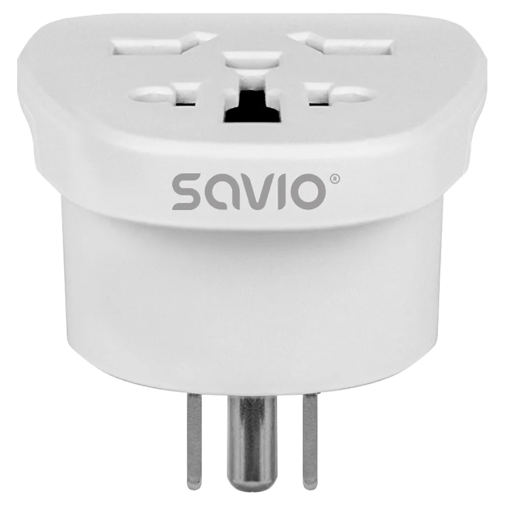Adapter podróżny Savio AP-07 gniazdo globalne - wtyk US