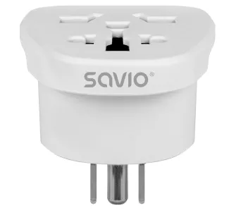 Adapter podróżny Savio AP-07 gniazdo globalne - wtyk US