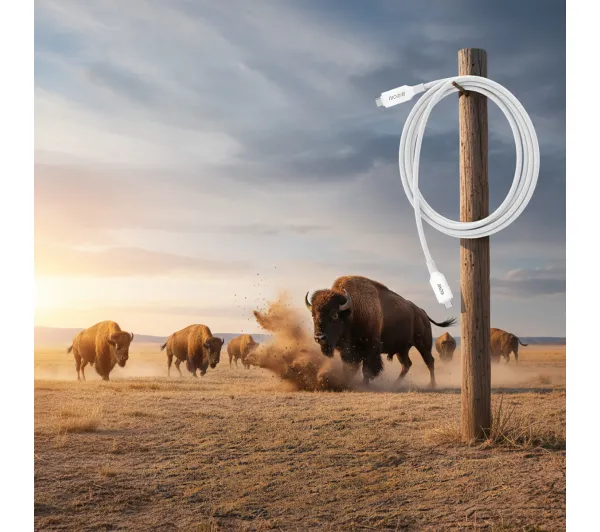Bizon C354 USB-C do USB-C 60W 1m Biały