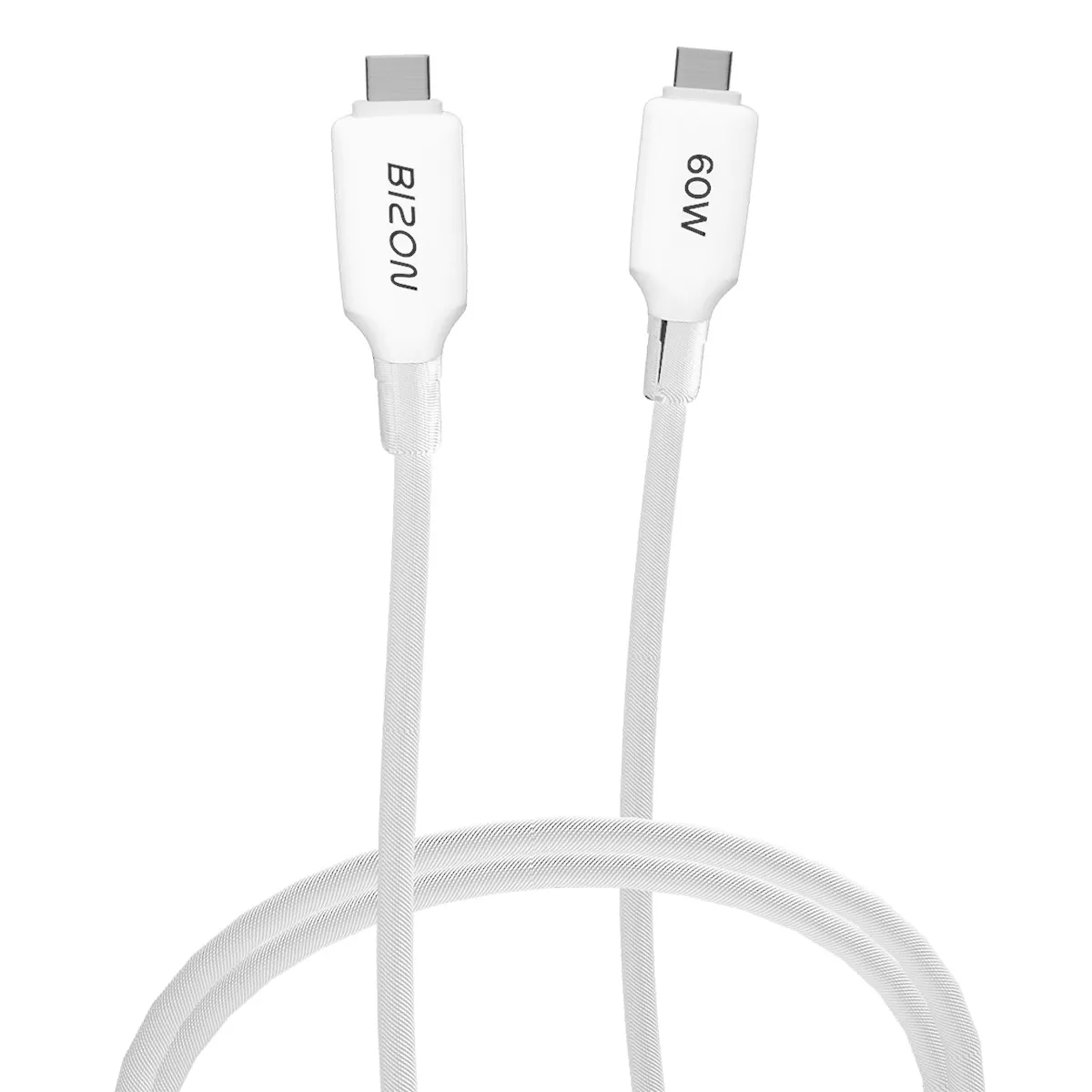 Kabel Bizon C354 USB-C do USB-C 60W 1m Biały