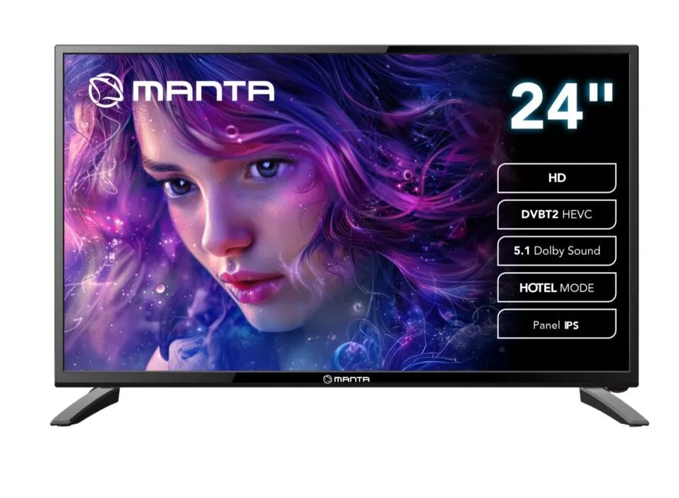 Telewizor Manta MATV001LHN24 24" LED HD Ready 60Hz DVB-T2
