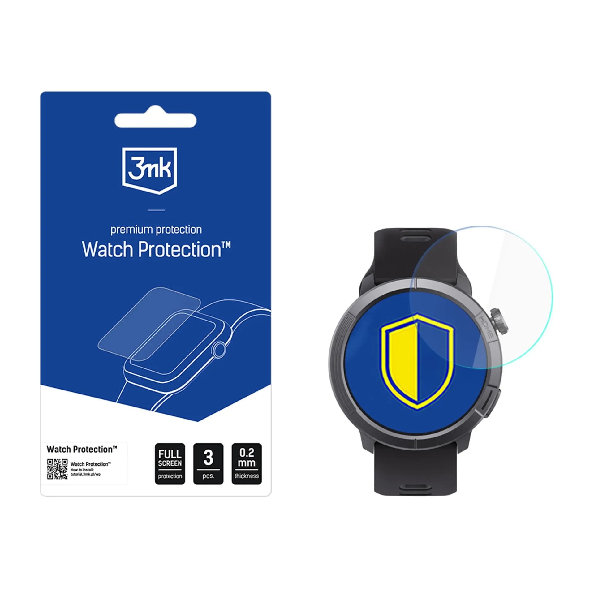 Szkło hybrydowe 3mk Watch Protection FlexibleGlass do STELIO Activ Pro AI GPS 46mm