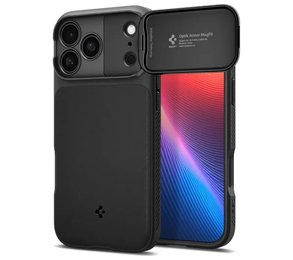 Etui SPIGEN Optik Armor Mag MagSafe do Apple iPhone 17 Pro Czarny