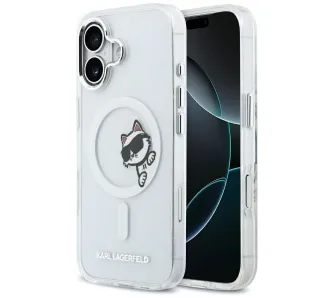 Etui Karl Lagerfeld IML Peekaboo MagSafe do iPhone 17 Przezroczysty