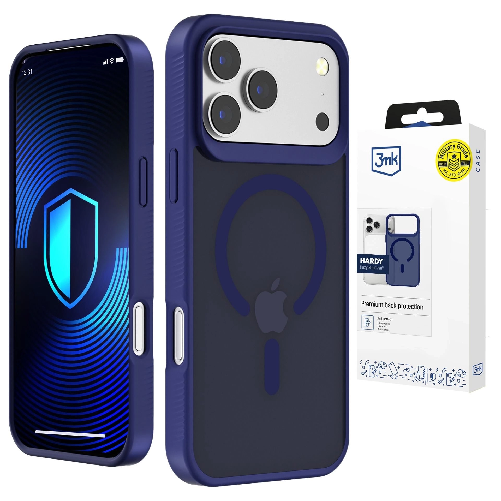 Etui 3mk Hardy Hazy MagCase do iPhone 17 Pro Max Niebieski