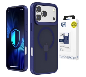 Etui 3mk Hardy Hazy MagCase do iPhone 17 Pro Max Niebieski