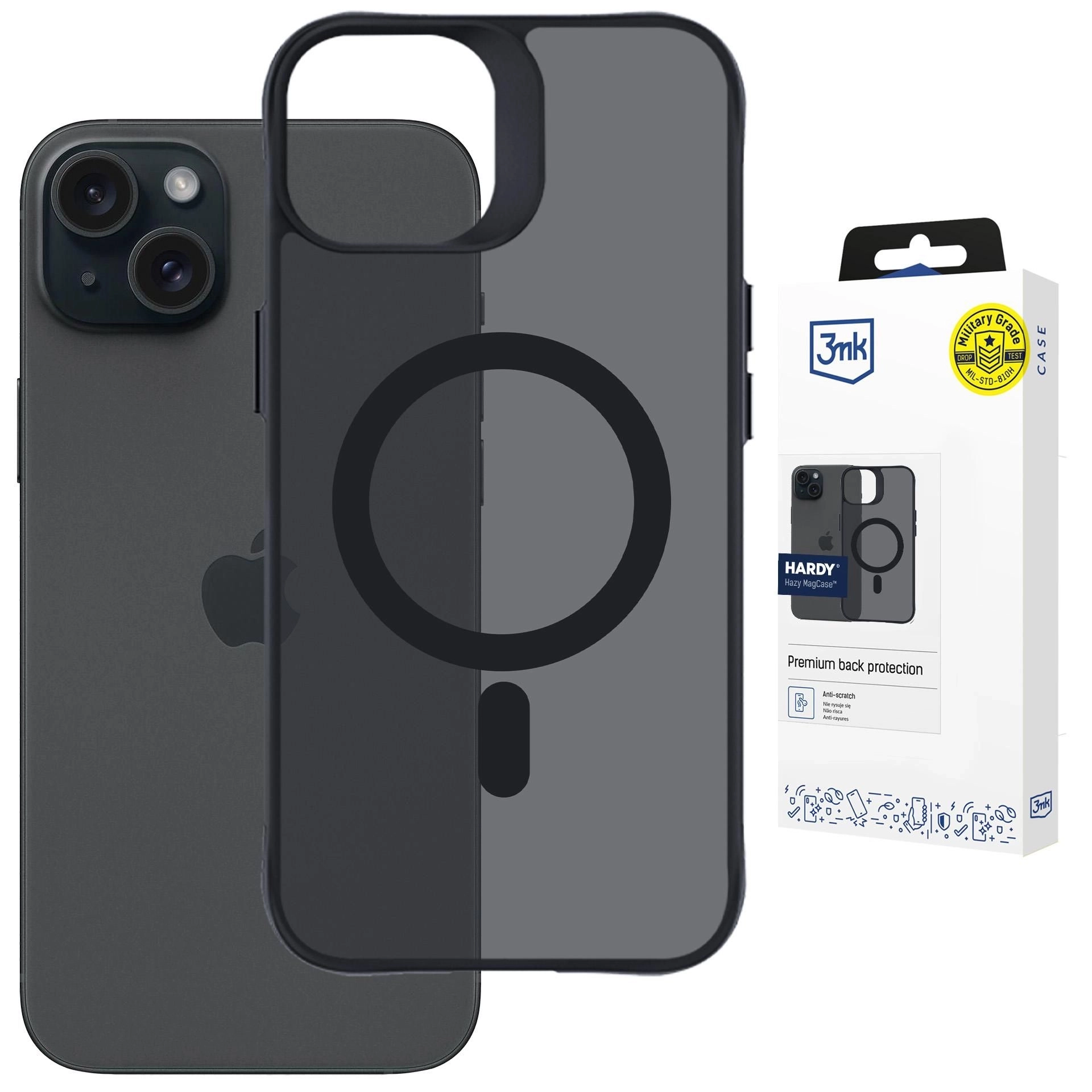 Etui 3mk Hardy Hazy MagCase do iPhone 15 Czarny