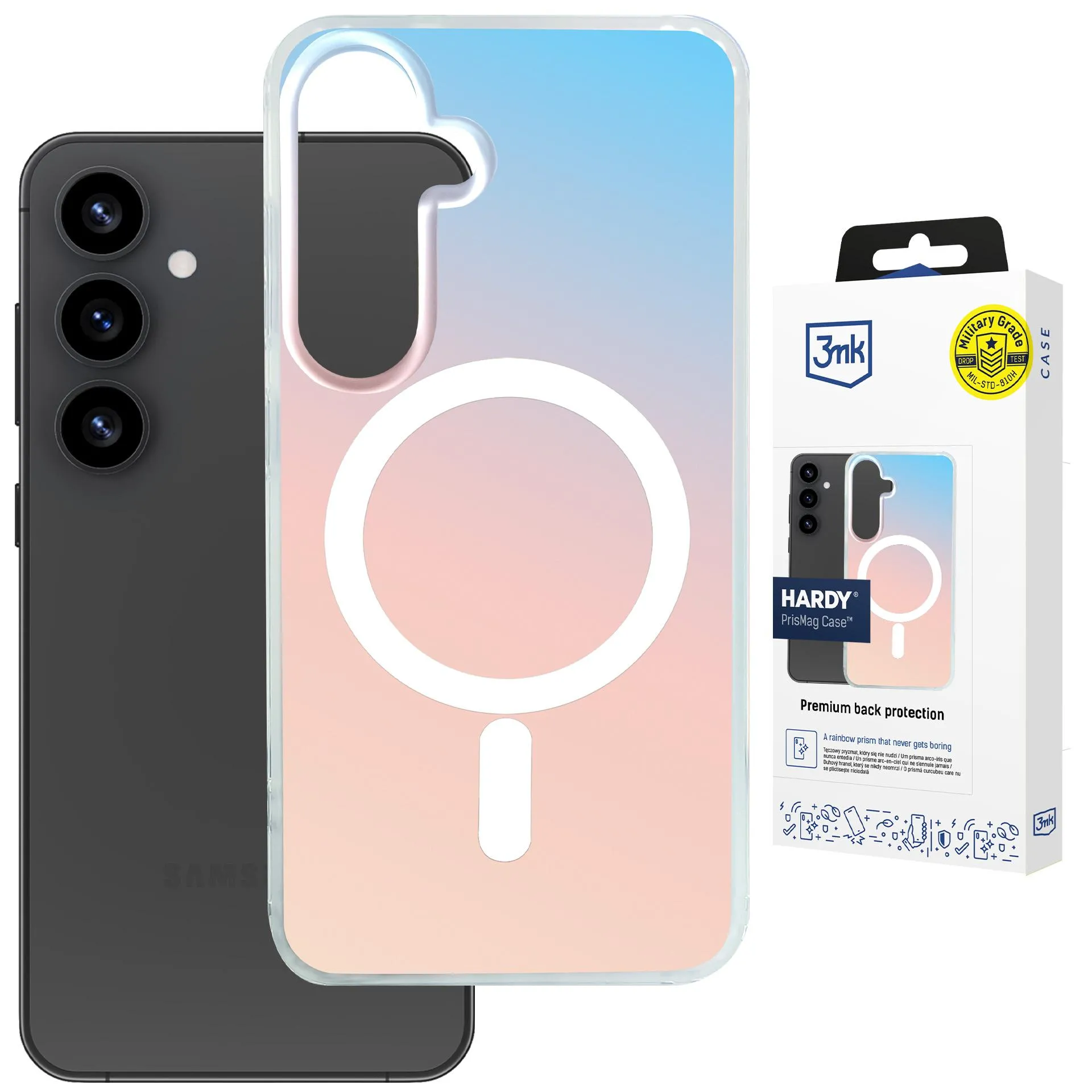 Etui 3mk Hardy PrisMag Case do Galaxy S24 Holograficzny