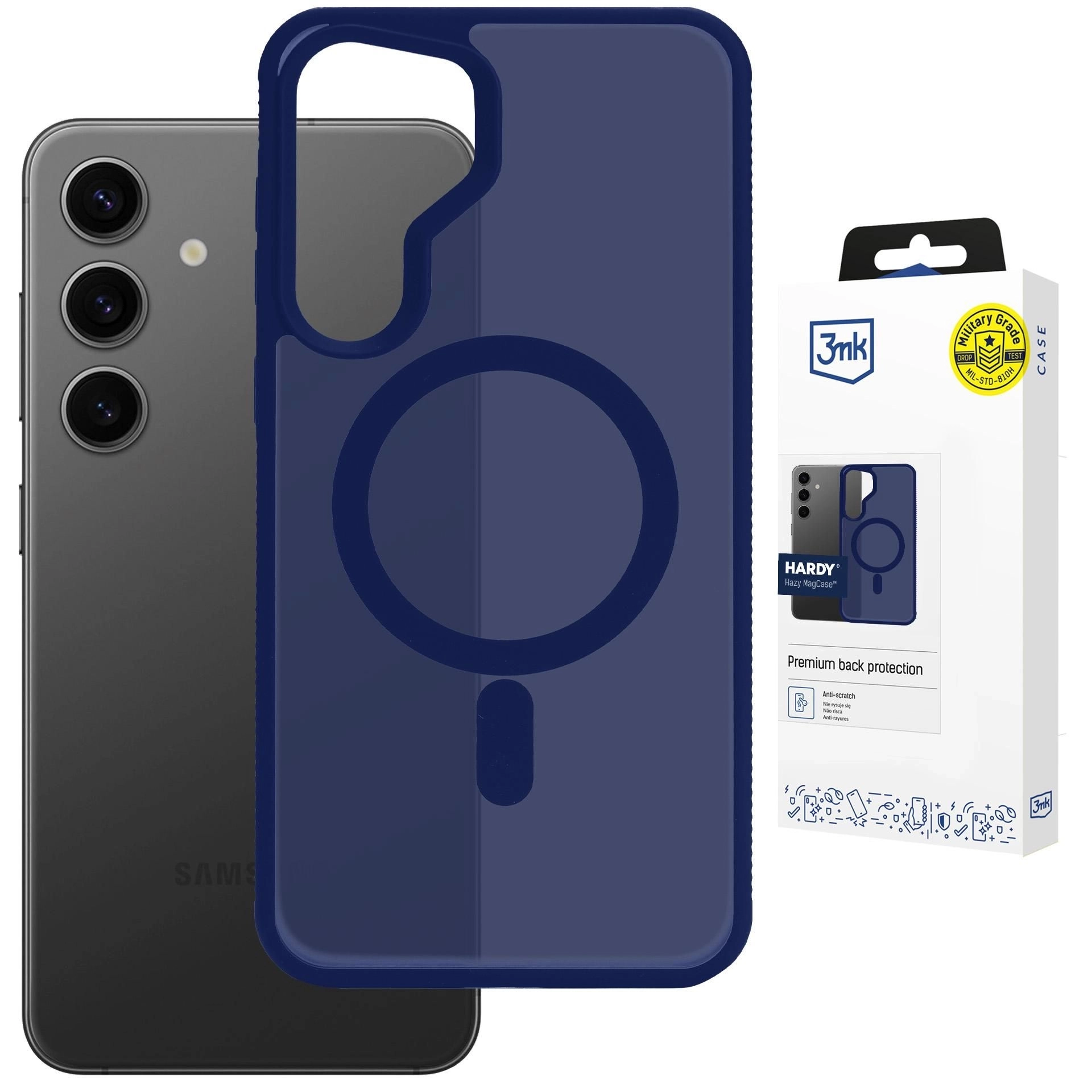 Etui 3mk Hardy Hazy MagCase do Galaxy S25 Niebieski