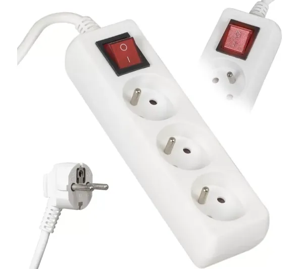 Vayox VA0305-3 3 gniazda 3m Biały