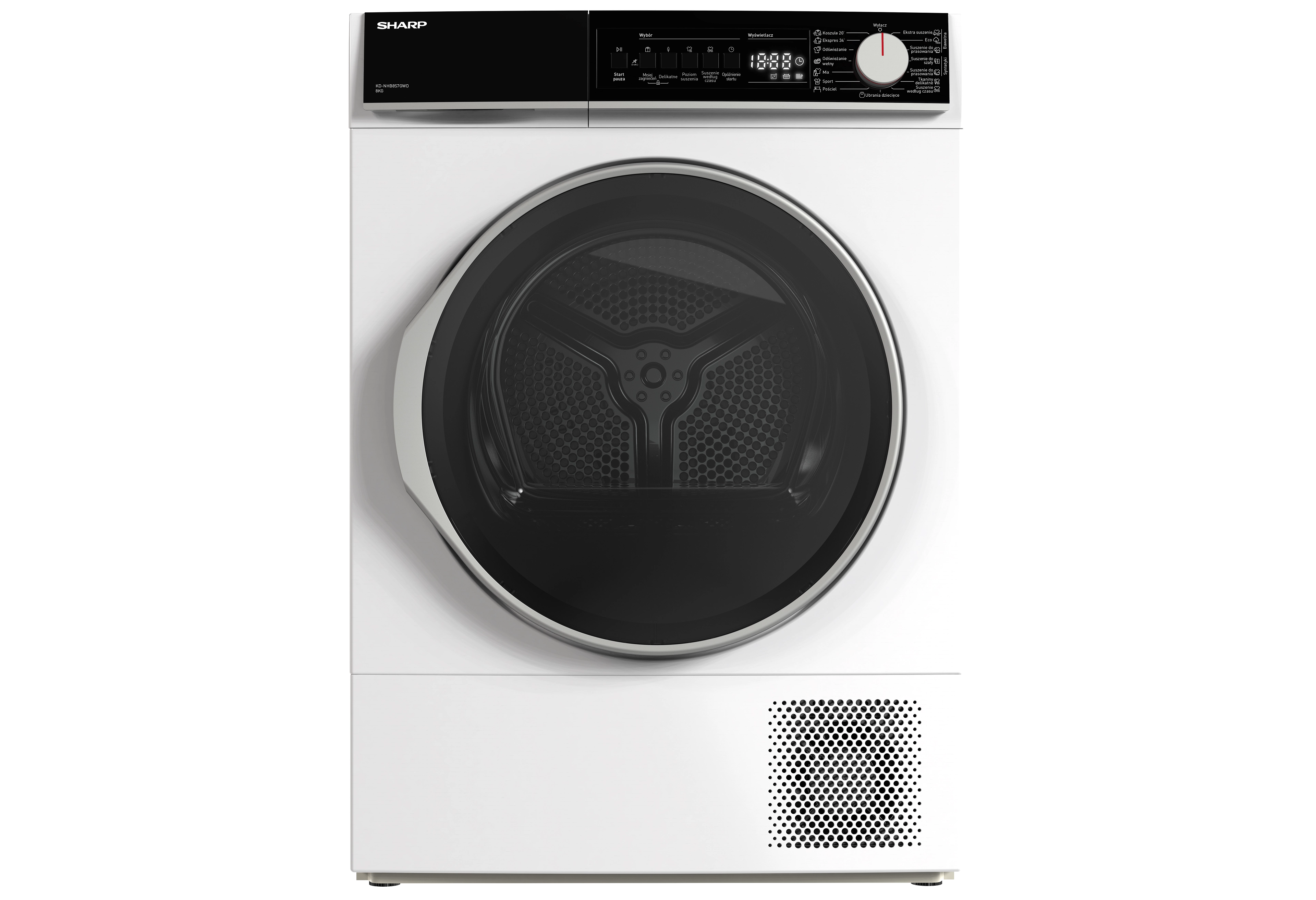 Suszarka Sharp KDNHB8S7GWDPL 56,3cm 8kg