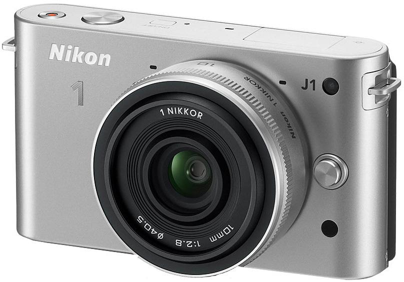 Nikon 1 J1 + 10-30 mm (srebrny)