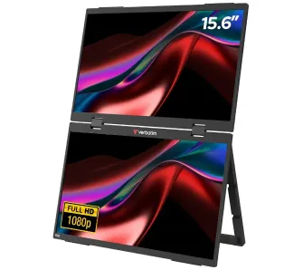 Monitor Verbatim 32403 Verbatim Essentials Podwójmny 15,6" Full HD 60Hz IPS 6ms Przenośny