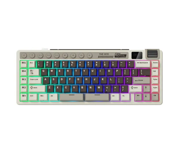 Royal Kludge RK-M70 Mocha Grey Cream Switch Beżowo-Brązowy