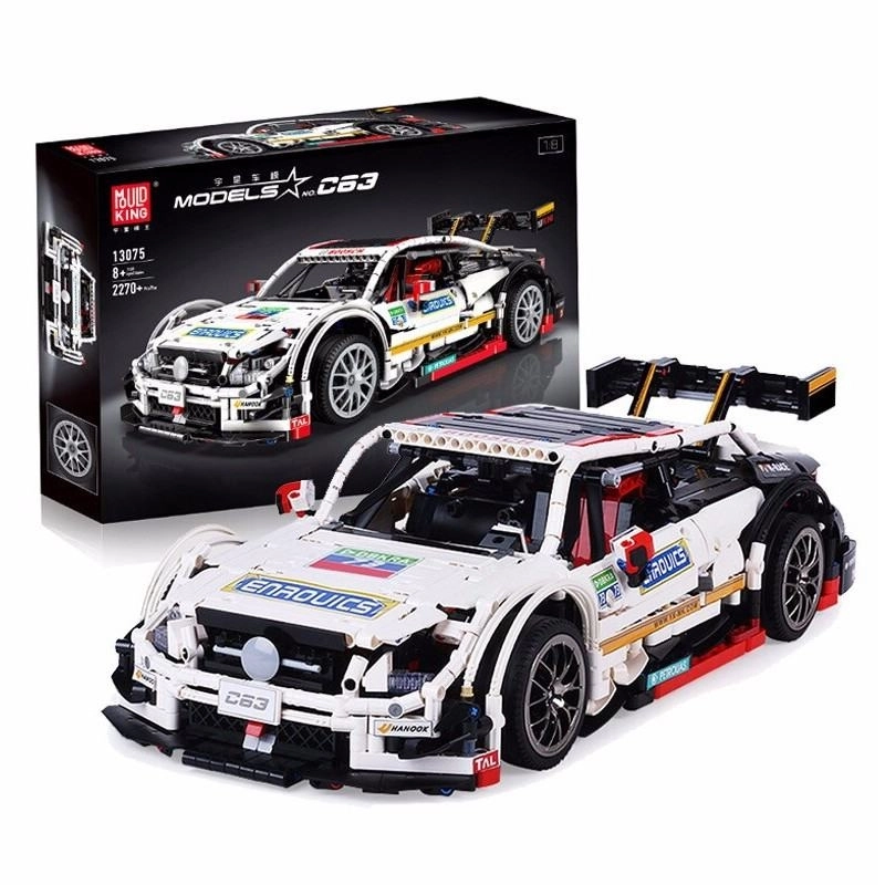 Model do składania Mould King 13075 Mercedes-Benz C63 Zestaw klocków z 2270 elementów